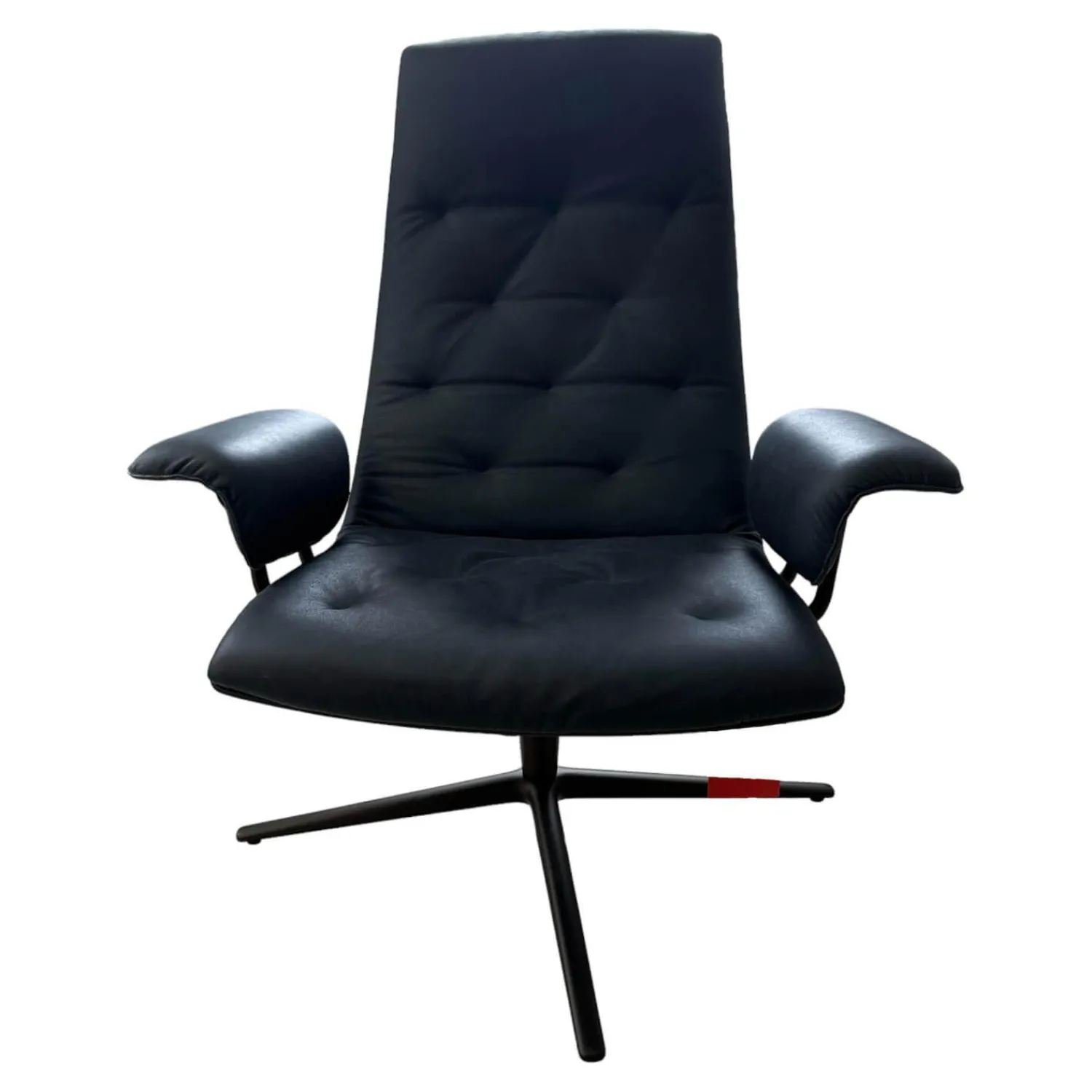 Walter Knoll Relaxsessel|Sessel Healey Soft Bezug Leder Vintage Tourmaline Gestell Metall Bronziert