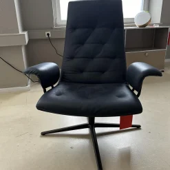 Walter Knoll Relaxsessel|Sessel Healey Soft Bezug Leder Vintage Tourmaline Gestell Metall Bronziert