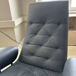 Walter Knoll Relaxsessel|Sessel Healey Soft Bezug Leder Vintage Tourmaline Gestell Metall Bronziert