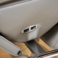 Leolux Fernsehsessel|Sessel Helical Leder Senso Grau Gestell Chrom