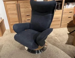 himolla Relaxsessel|Sessel 7722 MB Wien Relaxsessel Mit 2 Motorischer Verstellung Und Akku Naturleder Fuß Holzteller Mit Edelstahlring