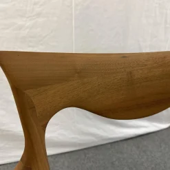 Cecotti Einzelstühle|Sessel Hypnos Sitzfläche Stoff Beige Creme Gestell Amerikanischer Nussbaum Massiv