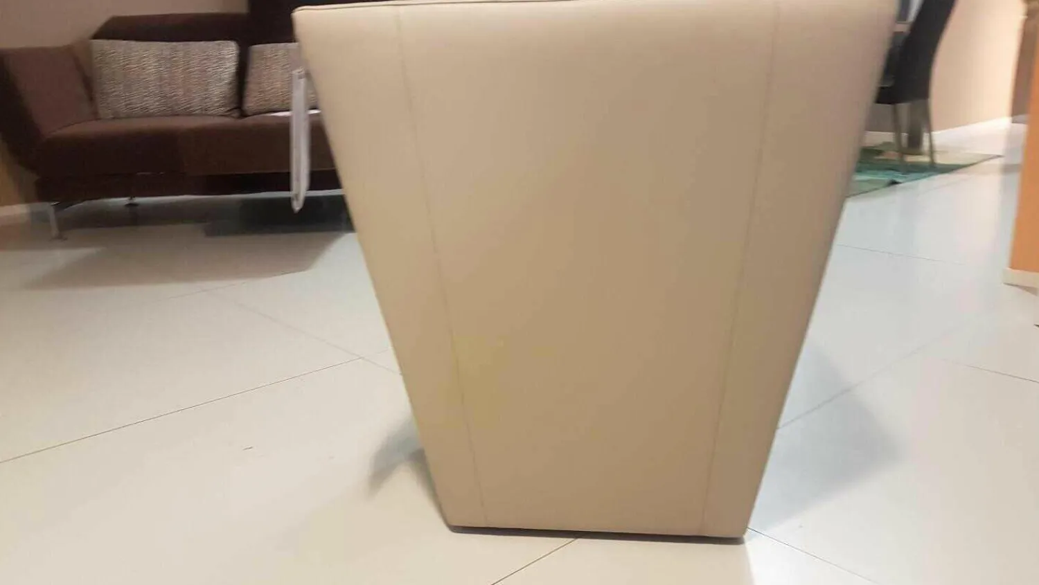 Jori Relaxsessel|Sessel Ice Cube Leder Lipano Ovo Creme