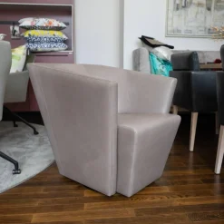 Jori Relaxsessel|Sessel Ice Cube Leder Lolita Albero mit Hocker