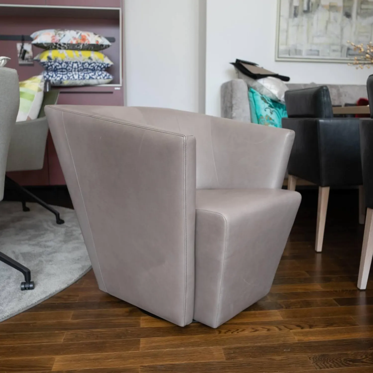 Jori Relaxsessel|Sessel Ice Cube Leder Lolita Albero mit Hocker