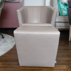 Jori Relaxsessel|Sessel Ice Cube Leder Lolita Albero mit Hocker