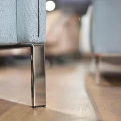 Erpo Relaxsessel|Sessel inkl. Hocker Modena 220 Bezug Stoff Prairie 2022 45 Hellblau Mit Biese Keder Leder Dunkelblau Inklusive Hocker Und Kissen