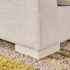 Bielefelder Werkstätten Loungesessel|Relaxsessel|Sessel Inspiration Stoff Joell 1742-171 Weiß Grau Mit Blockfüße