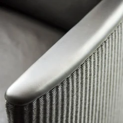 Accente Loungesessel|Sessel Leder Schwarz Fuß Holz Mit Messingabschluss