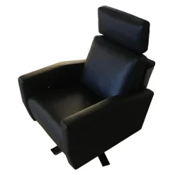 Weibelweibel Relaxsessel|Sessel Lenis Rancho Schwarz L0771A Gestell 5-Sternfuß Chrom Glänzend mit Relaxfunktion