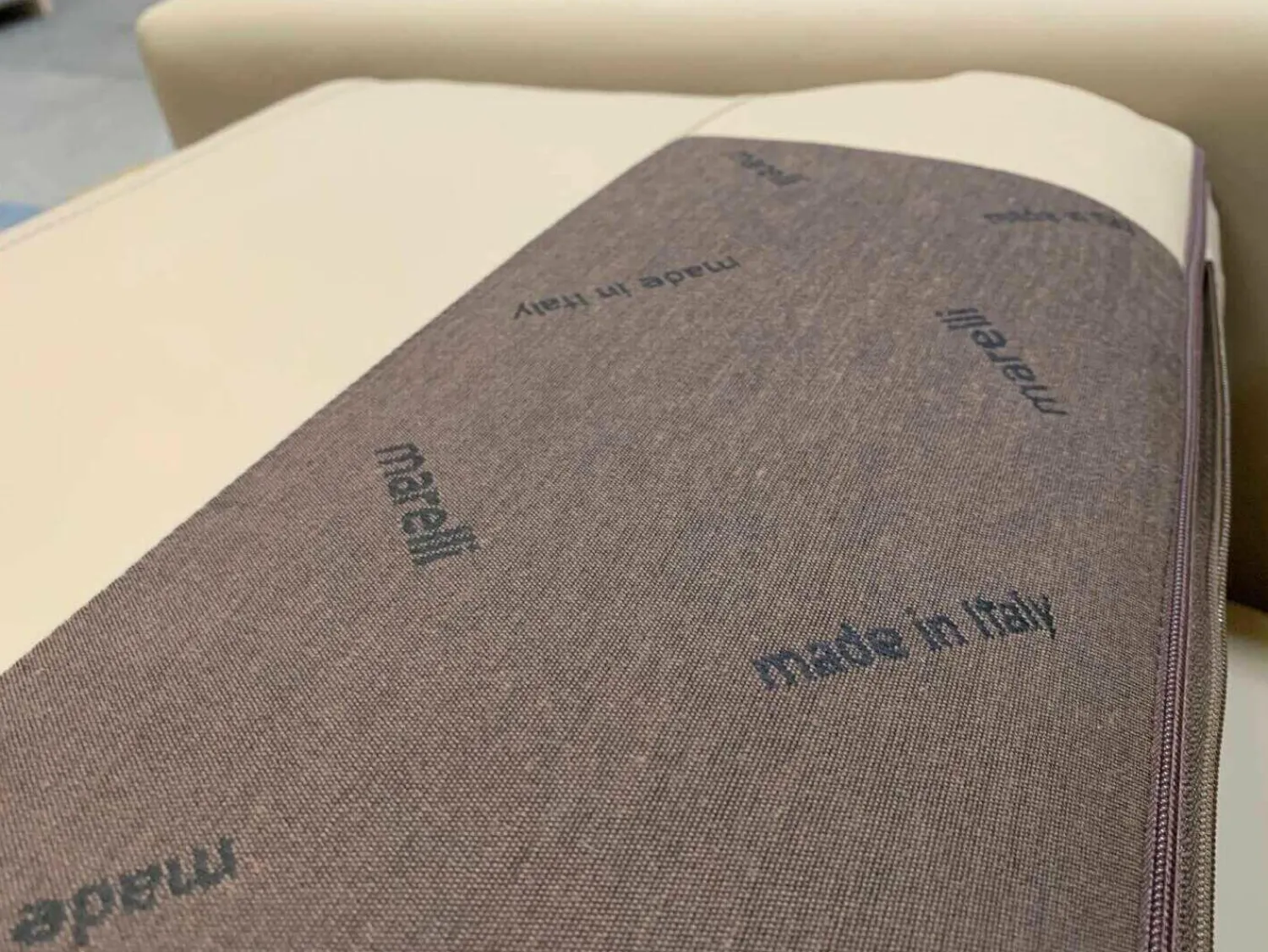 Marelli Relaxsessel|Sessel Lewis Leder Super 5320 Panama Beige Gestell Matt Verchromt