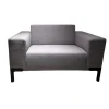 Havee Meubelen Loungesessel|Sessel Loveseat Foldy Stoff Tonica 633 Grau Füße Stahl Schwarz RAL9005