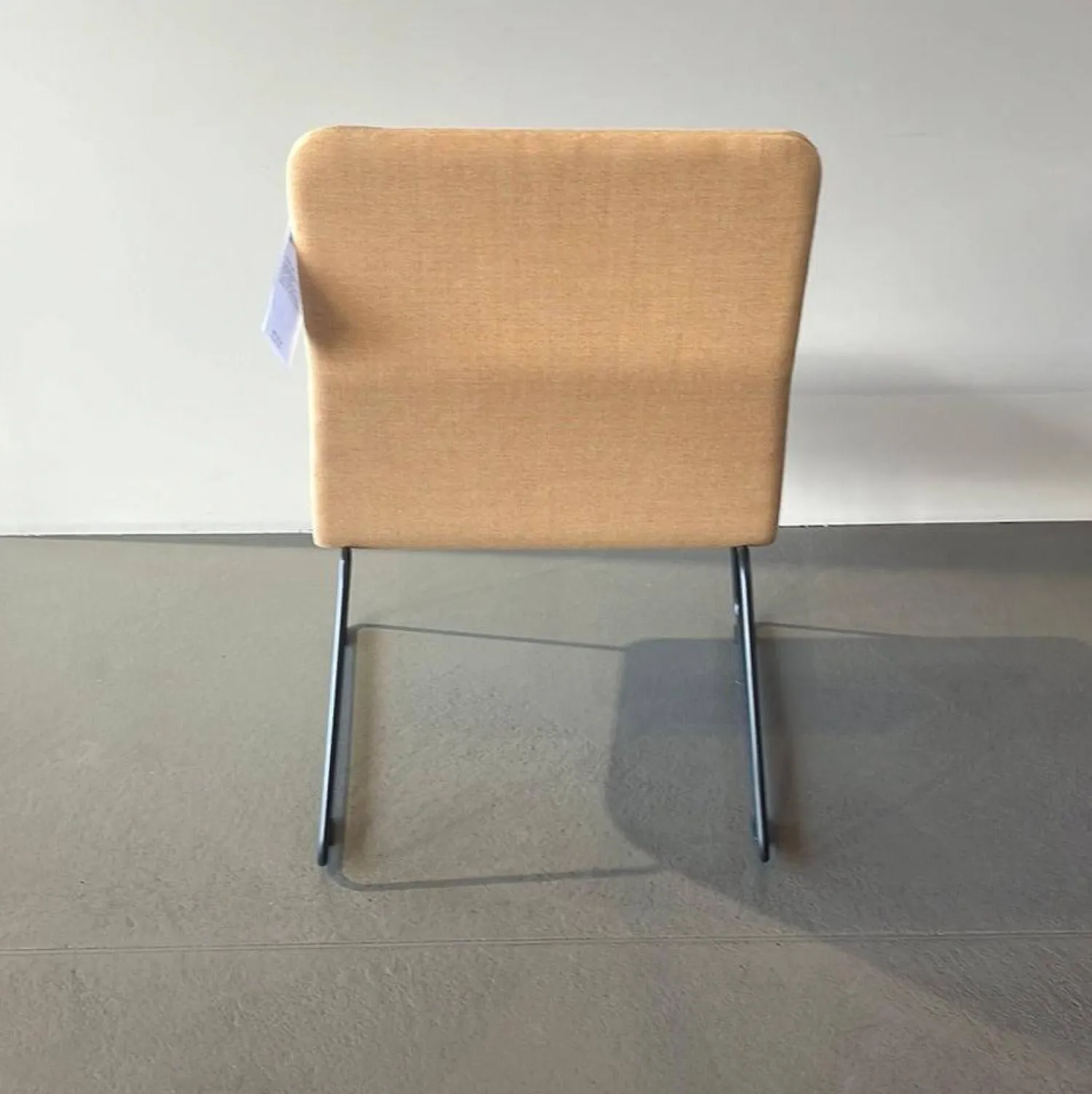 Cappellini Relaxsessel|Sessel Low Pad LW 3 Stoff B LO 1048 Grigio Anthrazit Gelb Gestell Schwarz Matt Pulverbeschichtet