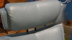 Stressless Relaxsessel|Sessel Magic M Leder Paloma Grau Gestell Signature Schwarz Inklusive Hocker