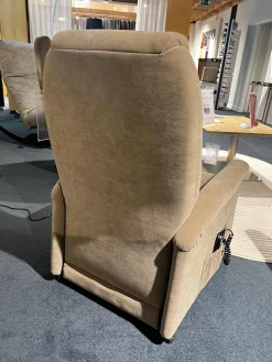 himolla Relaxsessel|Sessel Mainz Stoff Nuvano Schlamm Beige Grau Gestell Motorisch Mit Aufstehhilfe