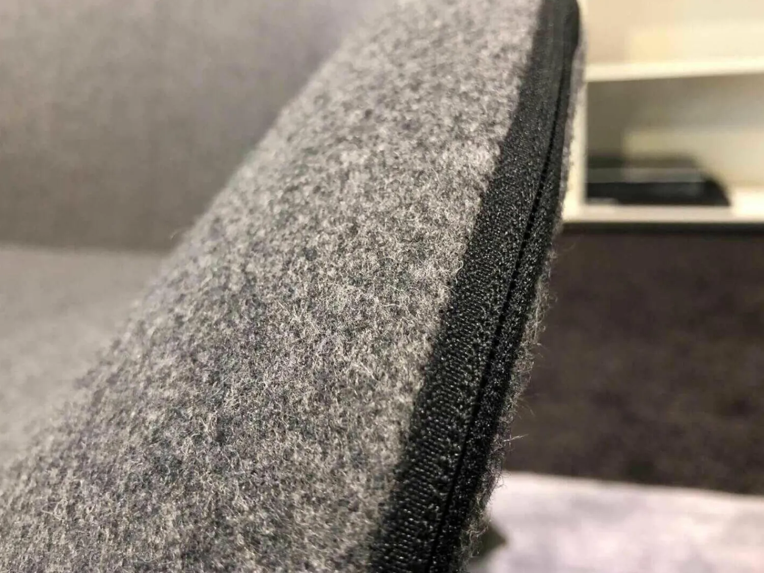 B&B Italia Relaxsessel|Sessel Mart MPG15 Stoff Sera Dunkelgrau Gestell Nickel Bronzefarben