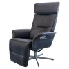 Conform Relaxsessel|Sessel Master Leder Fantasy Schwarz 2514-89 X-Fuß Aluminium