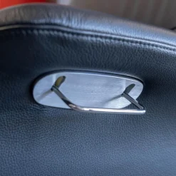 Conform Relaxsessel|Sessel Master Leder Fantasy Schwarz 2514-89 X-Fuß Aluminium