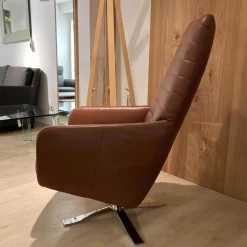 Werther Relaxsessel|Sessel Max Leder L7035D Braun mit Kippfunktion