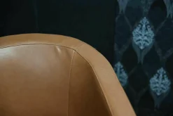 Creativ Polska Relaxsessel|Sessel Max Leder New Softy 393 Nuss Fuß Buche