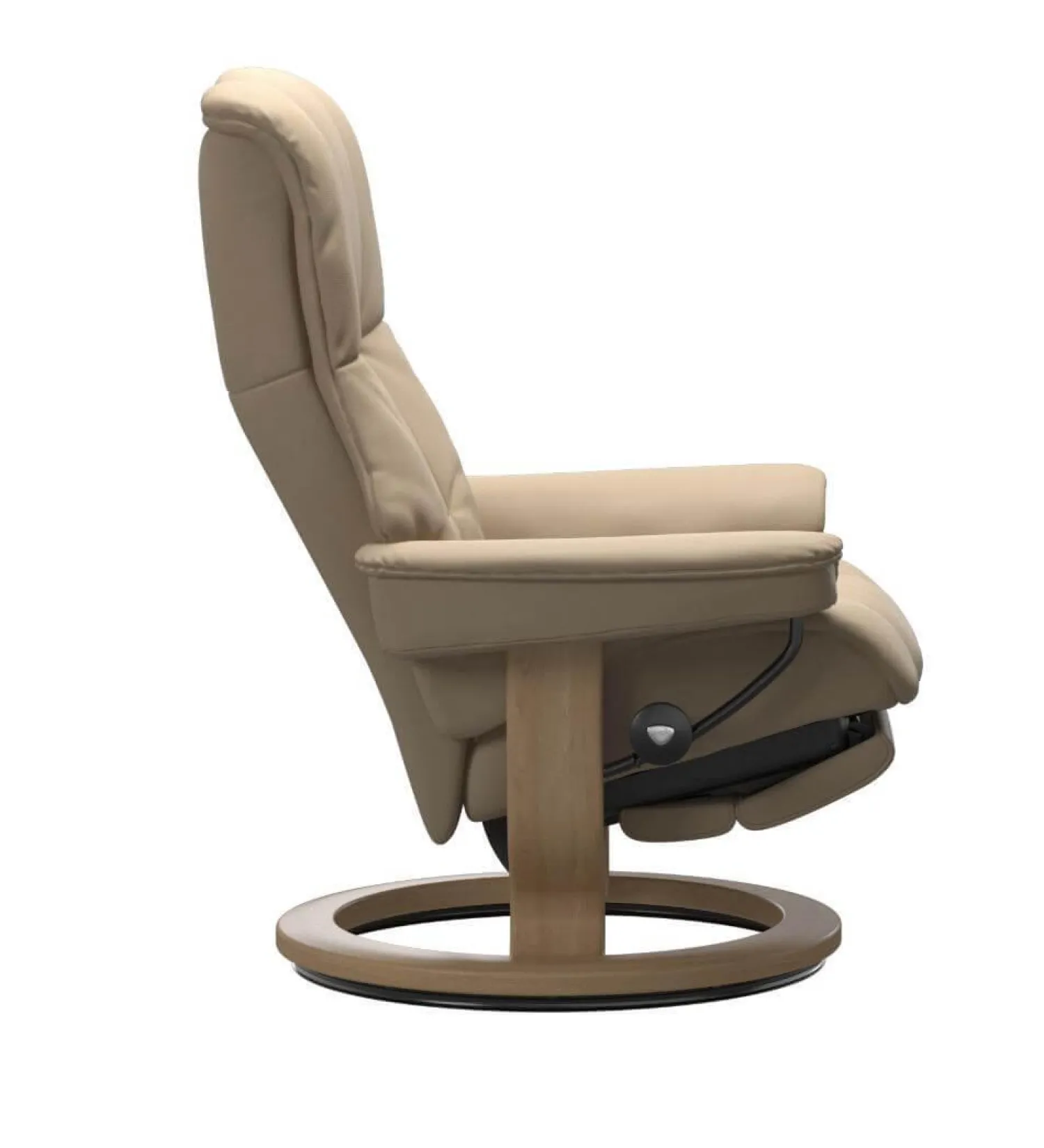 Stressless Relaxsessel|Sessel Mayfair L Leder Paloma Beige Gestell Classic Power LegBack mit Akku