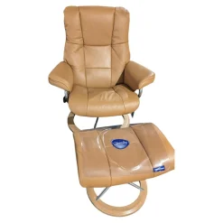 Stressless Relaxsessel|Sessel Mayfair Leder Cori 48 Caramel Braun Holz 04 Eiche Gestell Signature 40 Aluminium