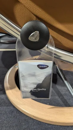 Stressless Relaxsessel|Sessel Mayfair Leder Cori 48 Caramel Braun Holz 04 Eiche Gestell Signature 40 Aluminium