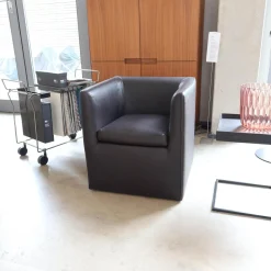 COR Loungesessel|Sessel Mell Bodennah Bezug Leder Semi Mocca 284