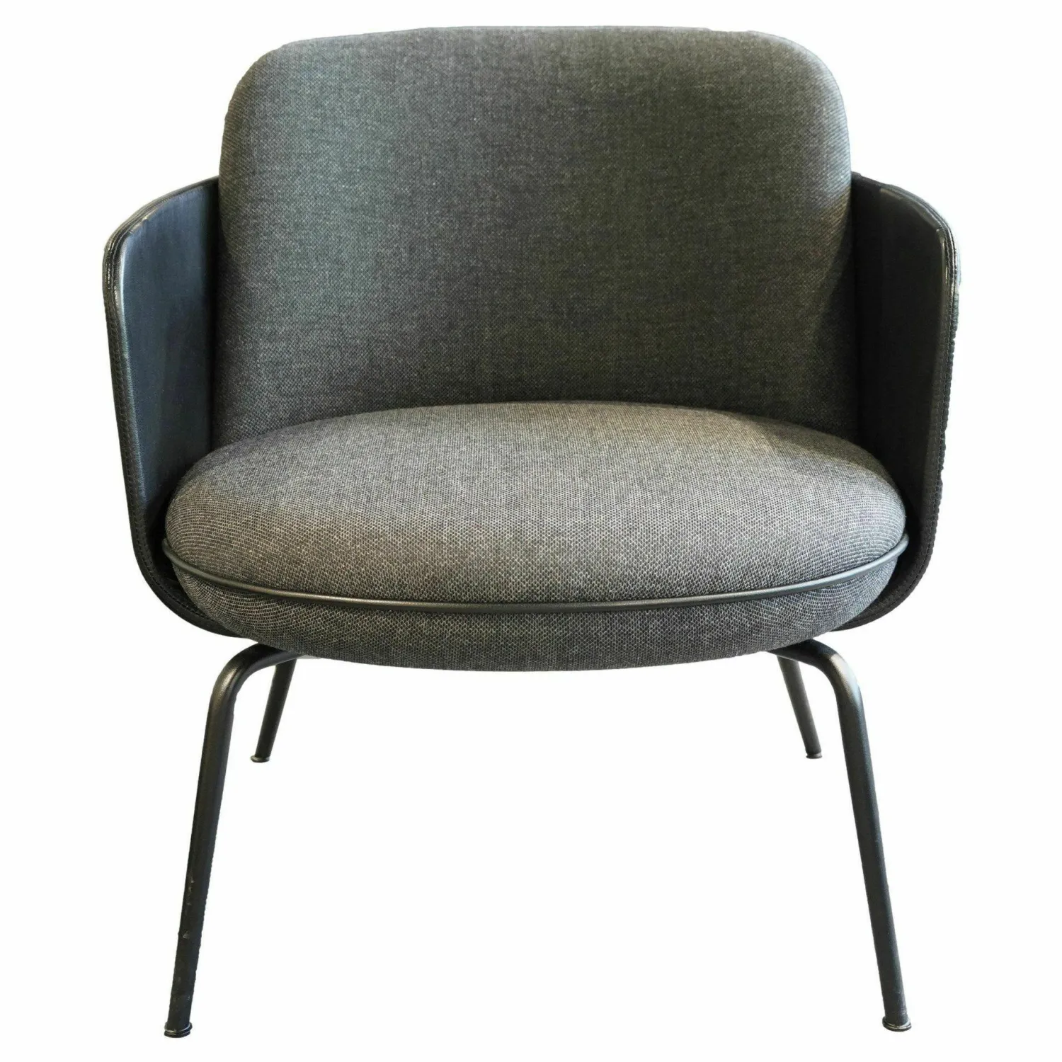 Wittmann Einzelstühle|Sessel Merwyn Lounge 29613 Bezug Innen Stoff Hagen Graphit Bezug Außen Schwarz Keder Wie Armlehnen Metallfüsse Schwarz Grau Pulverbeschichtet