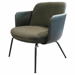 Wittmann Einzelstühle|Sessel Merwyn Lounge 29613 Bezug Innen Stoff Hagen Graphit Bezug Außen Schwarz Keder Wie Armlehnen Metallfüsse Schwarz Grau Pulverbeschichtet