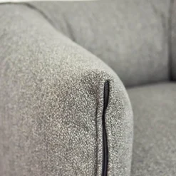 MDF Italia Loungesessel|Sessel Mia Bezugsstoff Dune Grau Basis Drehbar Mit Rückholmechanismus