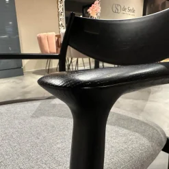 Conde House Relaxsessel|Sessel Mit Hocker Kamuy Stoff Tonica Grau Gestell Eiche Schwarz