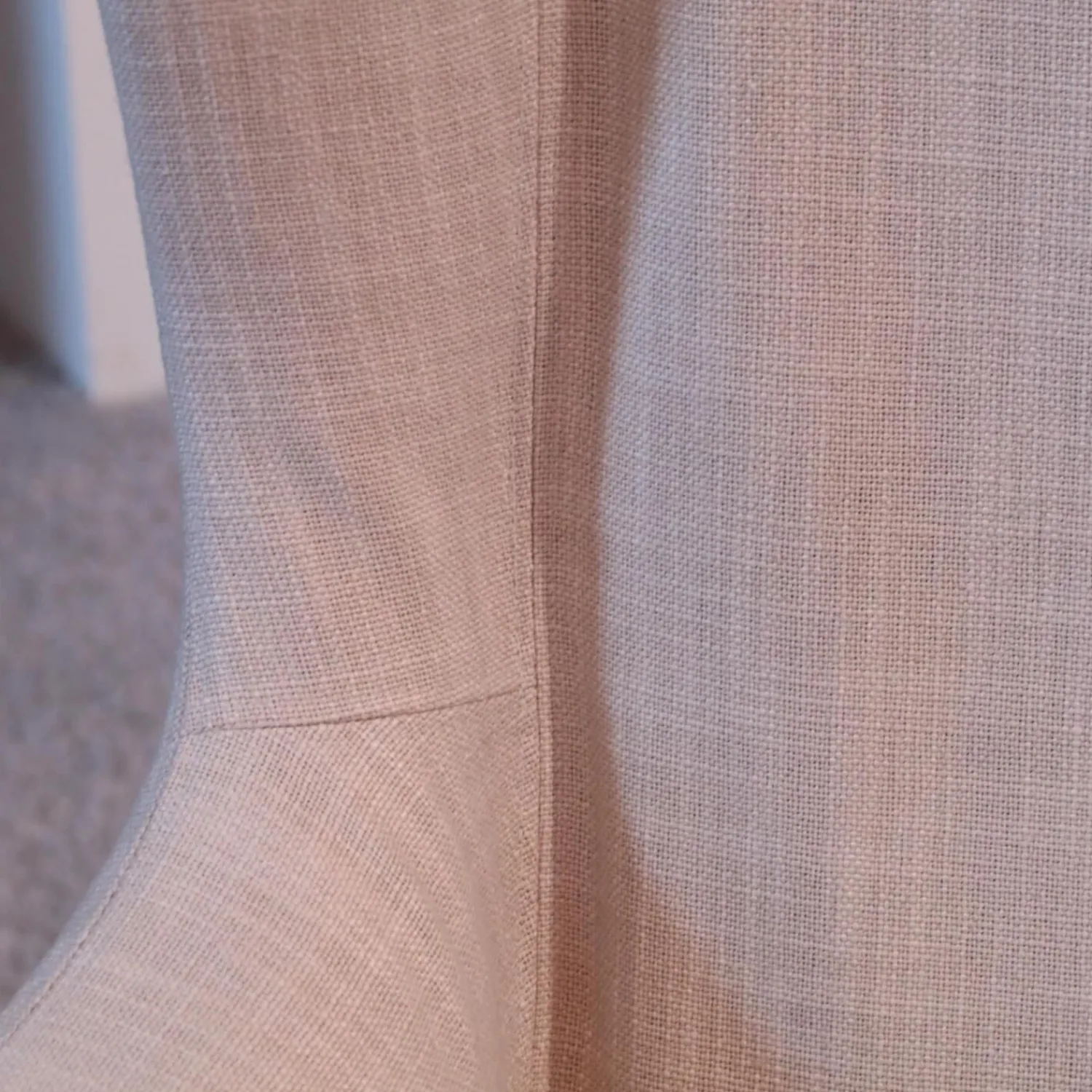 Giorgetti Relaxsessel|Sessel Mobius High Bezug Stoff Beige Gestell Eiche Dunkel