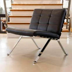 Girsberger Relaxsessel|Sessel Modell 1600 Leder Montana Schwarz