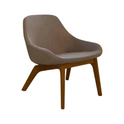 Zeitraum Relaxsessel|Sessel Morph Lounge Eiche Geölt Bezug Leder Jepard 1377 Schlammgrau Stoff Canvas 244