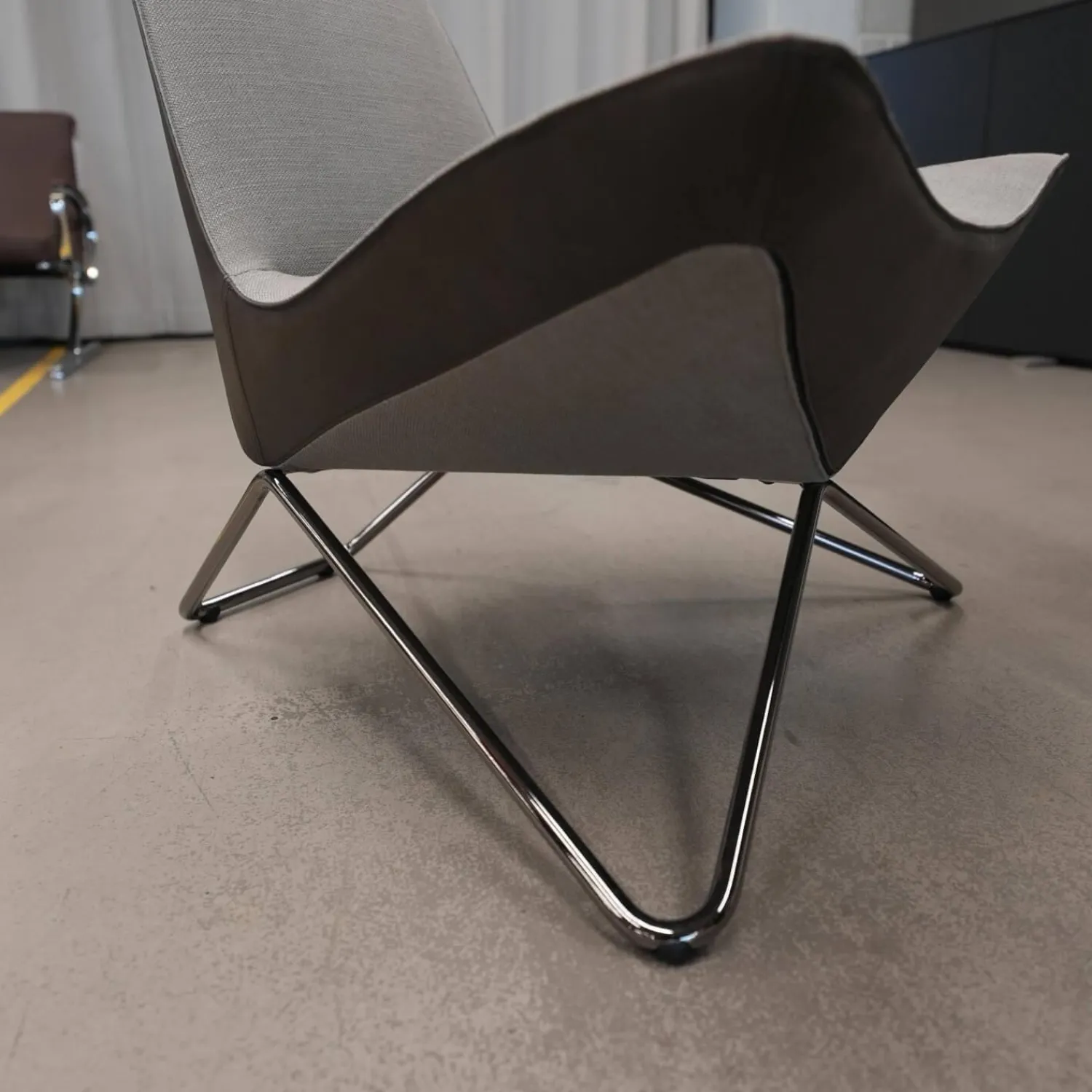 Walter Knoll Relaxsessel|Sessel My Chair 248-10 C Bezug Kerala 7696 Shadow Seitenteile Vintage 1410 Cigar Gestell Schwarzchrom