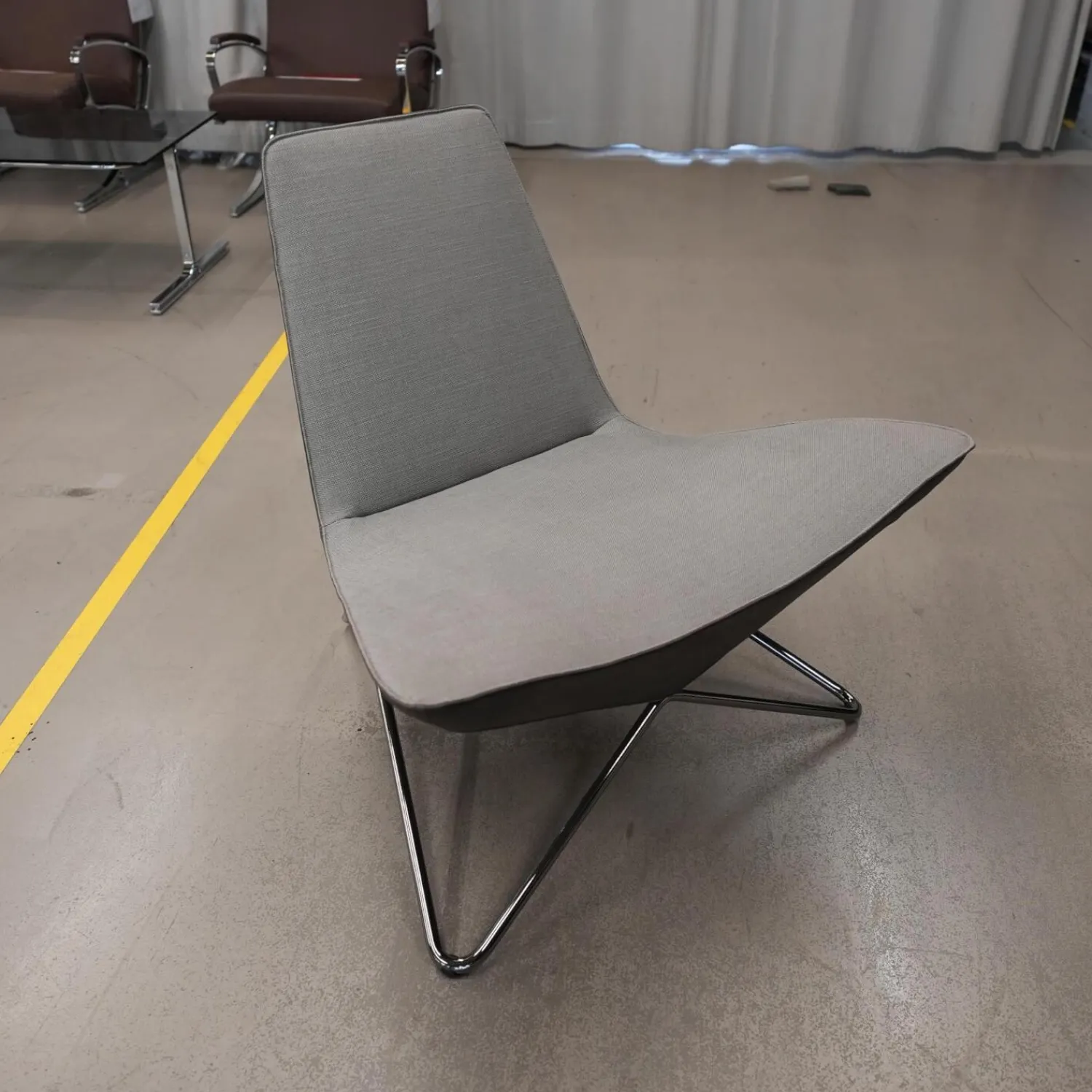 Walter Knoll Relaxsessel|Sessel My Chair 248-10 C Bezug Kerala 7696 Shadow Seitenteile Vintage 1410 Cigar Gestell Schwarzchrom