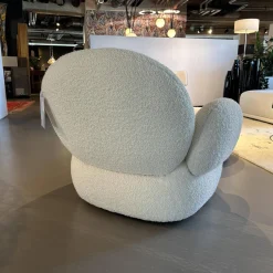 Freifrau Relaxsessel|Sessel Nana Love Seat Stoff Nimbus 006 Bebris Beige Füße Kunststoff Inklusive Hocker