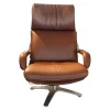 Berg Furniture Relaxsessel|Sessel Nasa Leder Rustical Braun Gestell Edelstahl