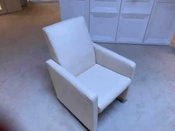 Jori Relaxsessel|Sessel Navy JR 4080 Mobil Leder Celia Pearl Kufe Chrom