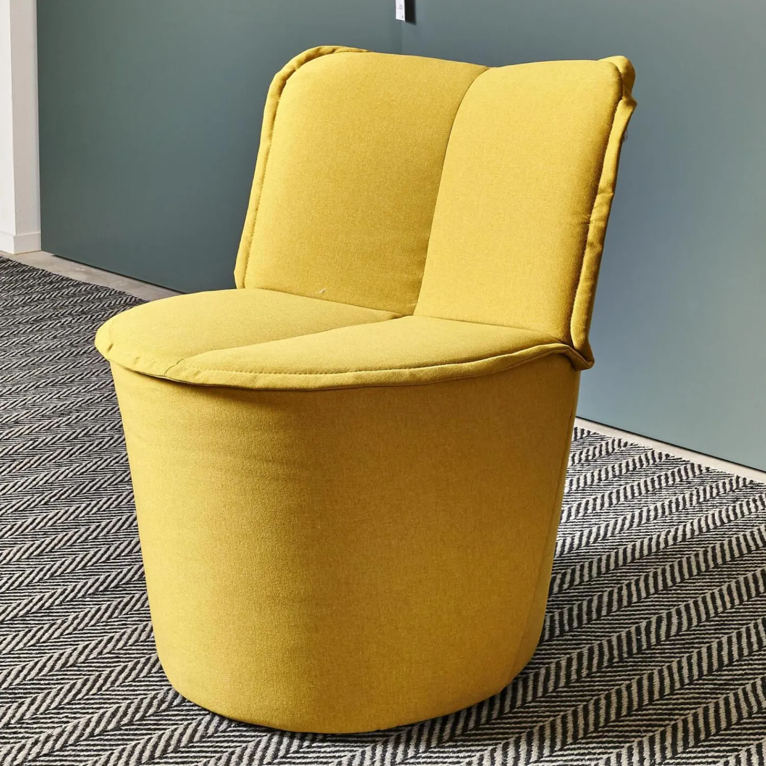 COR Loungesessel|Sessel Nenou Hoch Bezug Stoff 7204 Curry