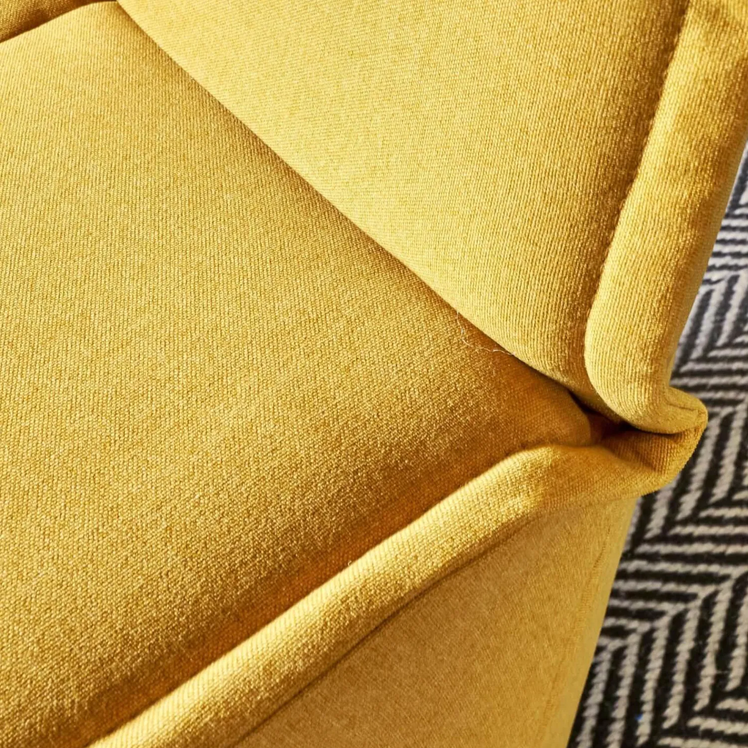 COR Loungesessel|Sessel Nenou Hoch Bezug Stoff 7204 Curry