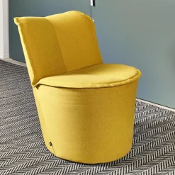 COR Loungesessel|Sessel Nenou Hoch Bezug Stoff 7204 Curry