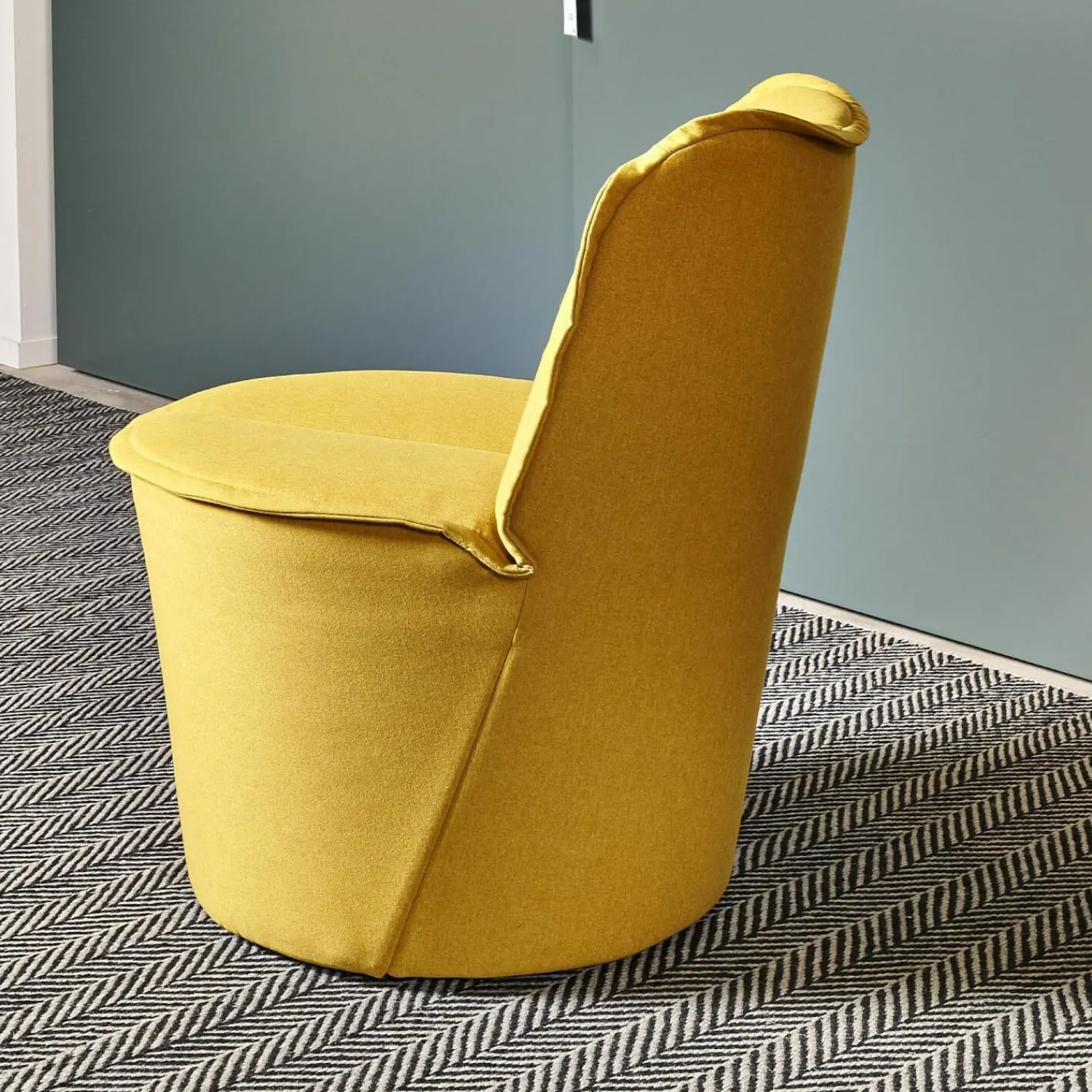 COR Loungesessel|Sessel Nenou Hoch Bezug Stoff 7204 Curry