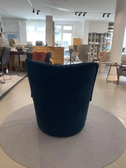 COR Loungemöbel|Loungesessel|Sessel Nenou Stoff 8170 Ozean Dunkelblau Inklusive Hocker