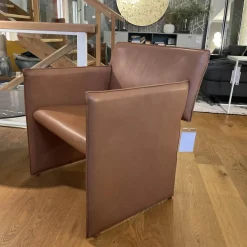 COR Relaxsessel|Sessel Noto Leder 922 Cognac Mit Rollen Und Filzgleitern