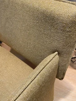 COR Loungesessel|Sessel Noto Stoff 8306 Bronze Braun Füße Wangen Vorne Mit Weiche Rollen