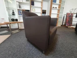 Rolf Benz Relaxsessel|Sessel Onda Leder 36.629 Dunkel Graubraun Füße Aluminium Matt