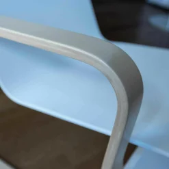 Artek Relaxsessel|Sessel Paimio Sitz Birke Formschichtholz Weiß Lackiert Armlehnen Birke Natur Lackiert