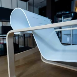 Artek Relaxsessel|Sessel Paimio Sitz Birke Formschichtholz Weiß Lackiert Armlehnen Birke Natur Lackiert